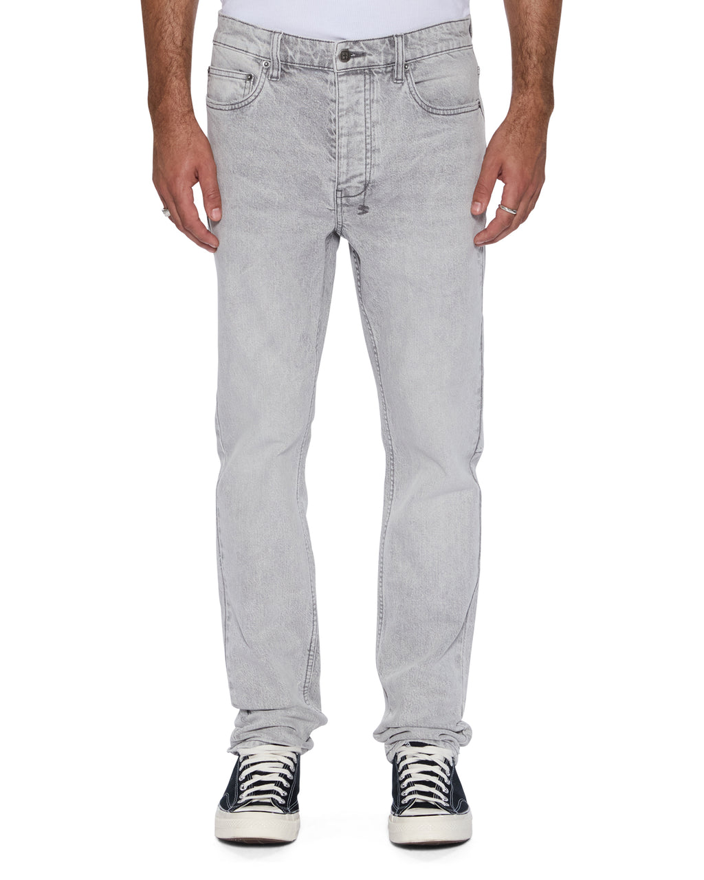 Mens Chitch Jupiter Skrawl Slim Denim Jeans - Grey