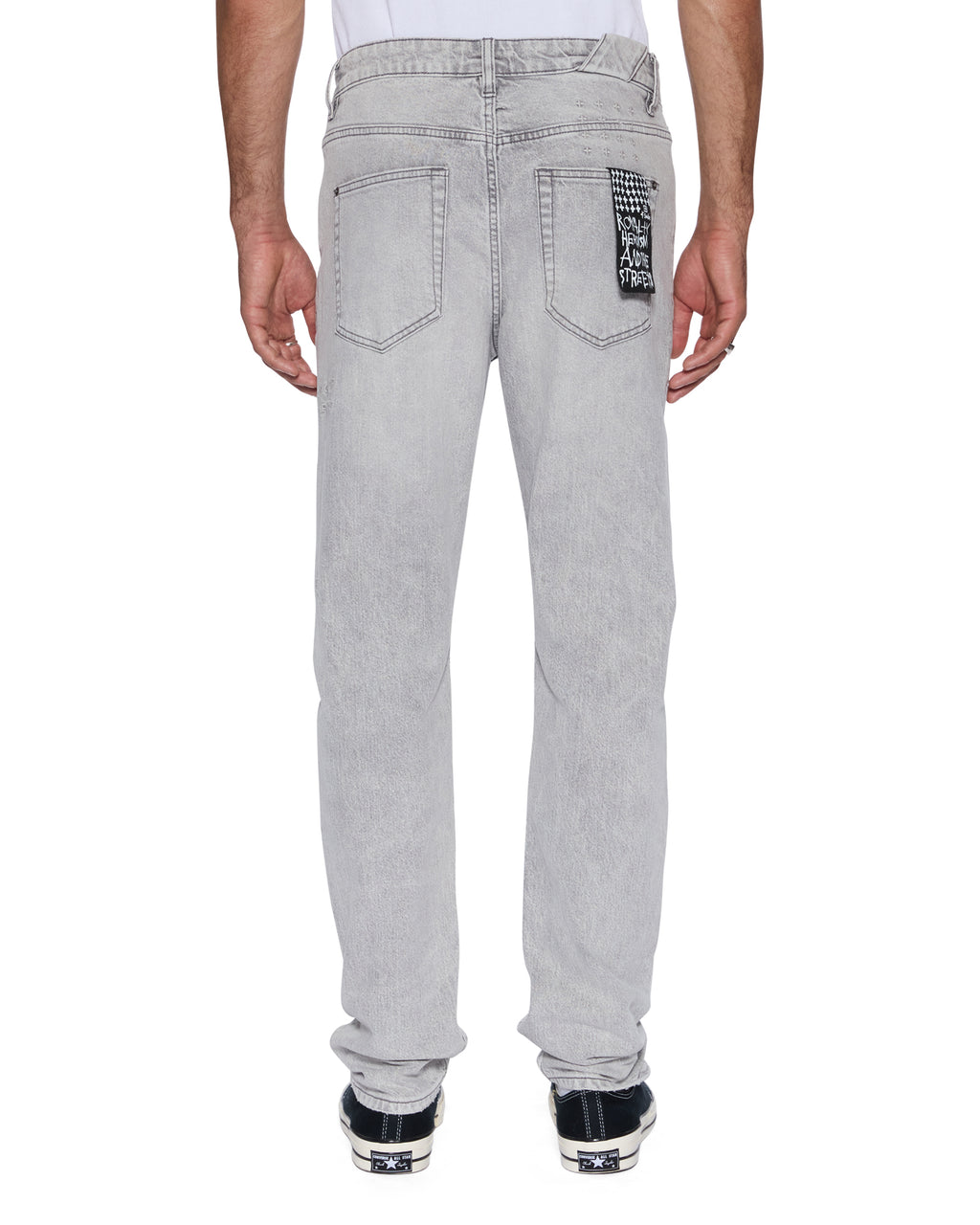 Mens Chitch Jupiter Skrawl Slim Denim Jeans - Grey