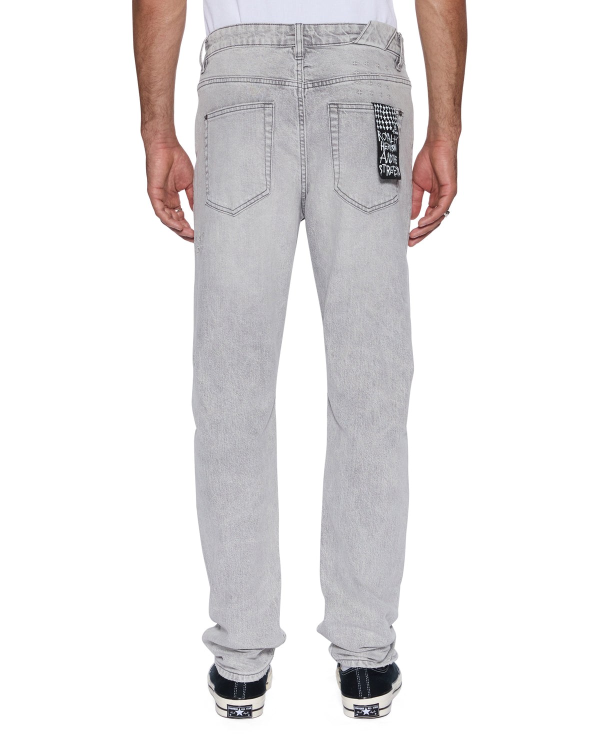 Mens Chitch Jupiter Skrawl Slim Denim Jeans - Grey