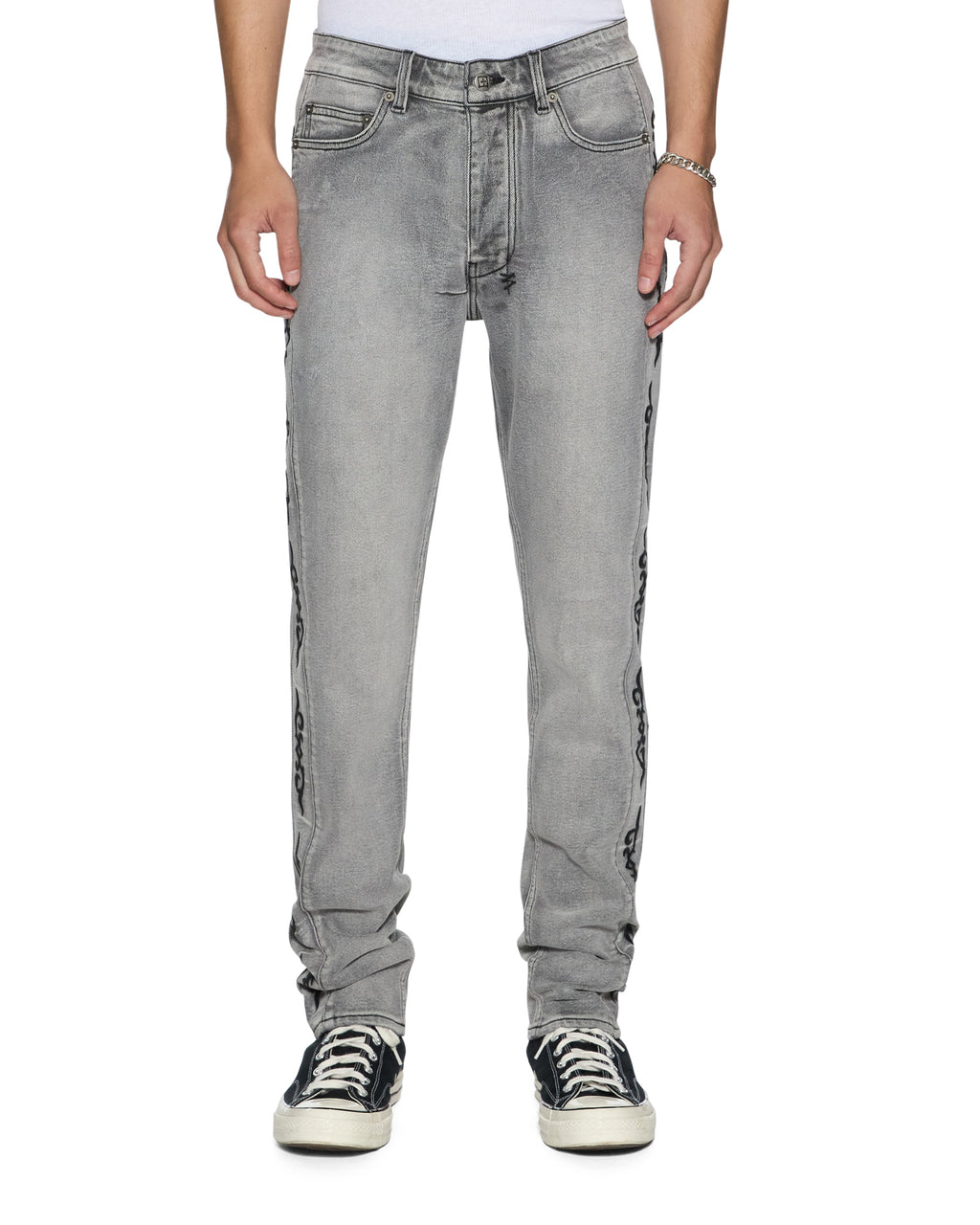MENS CHITCH KONCRETE GREY PAISE DENIM JEANS