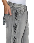 MENS CHITCH KONCRETE GREY PAISE DENIM JEANS
