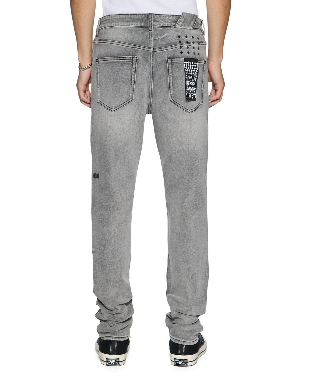 MENS CHITCH KONCRETE GREY PAISE DENIM JEANS