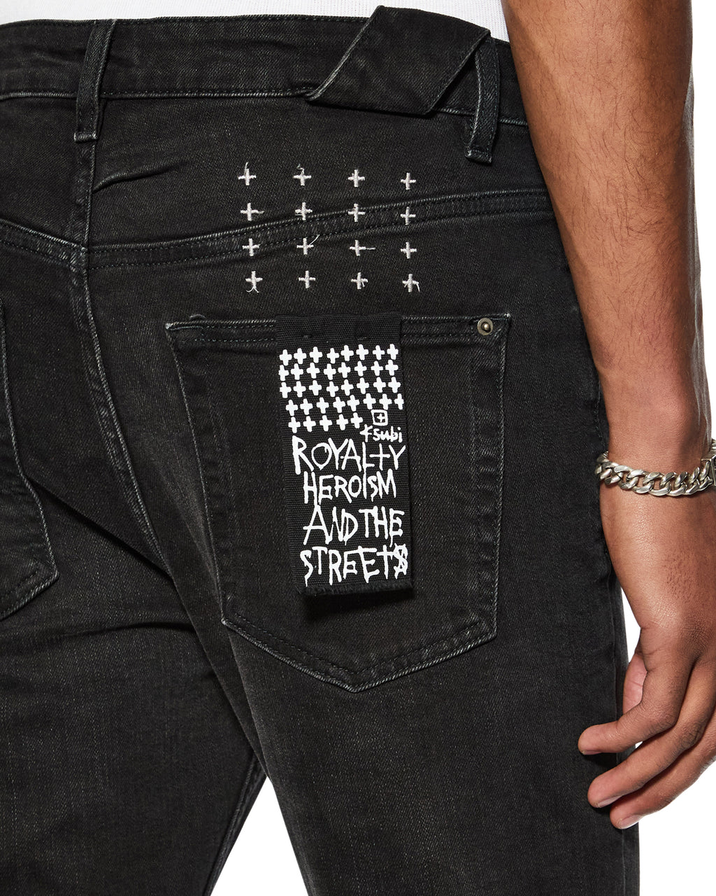 MENS CHITCH KROW KRUSHED DENIM JEANS