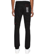 MENS CHITCH LAID BLACK DENIM JEANS