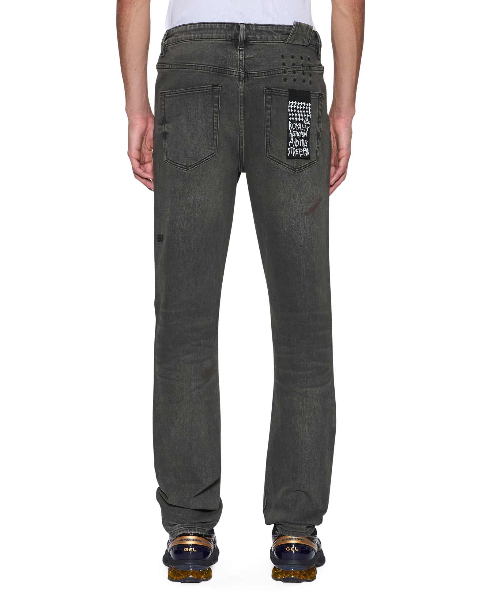 MENS  CHITCH MEKANIK GREY SLIM DENIM JEANS
