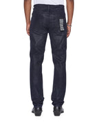 Mens Chitch Petrified Flock Slim Denim Jeans - Navy