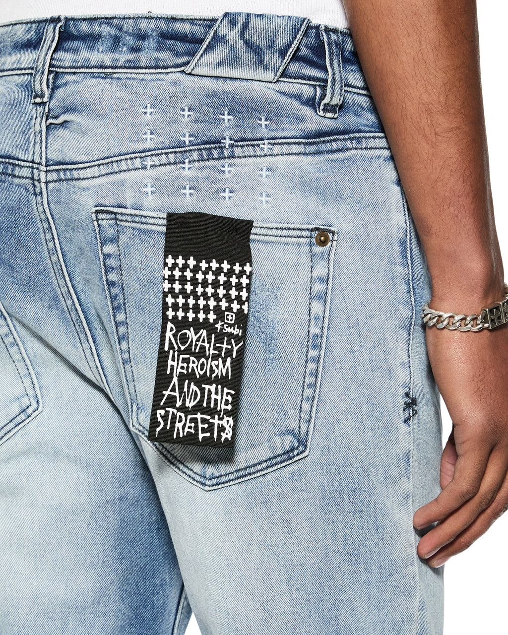 MENS CHITCH PHILLY BLUE DENIM JEANS
