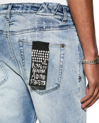 MENS CHITCH PHILLY BLUE DENIM JEANS