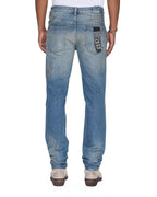Mens Chitch Portland Blue Slim Denim Jeans - Denim