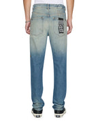 Mens Chitch Portland Stud Trashed Slim Denim Jeans - Denim