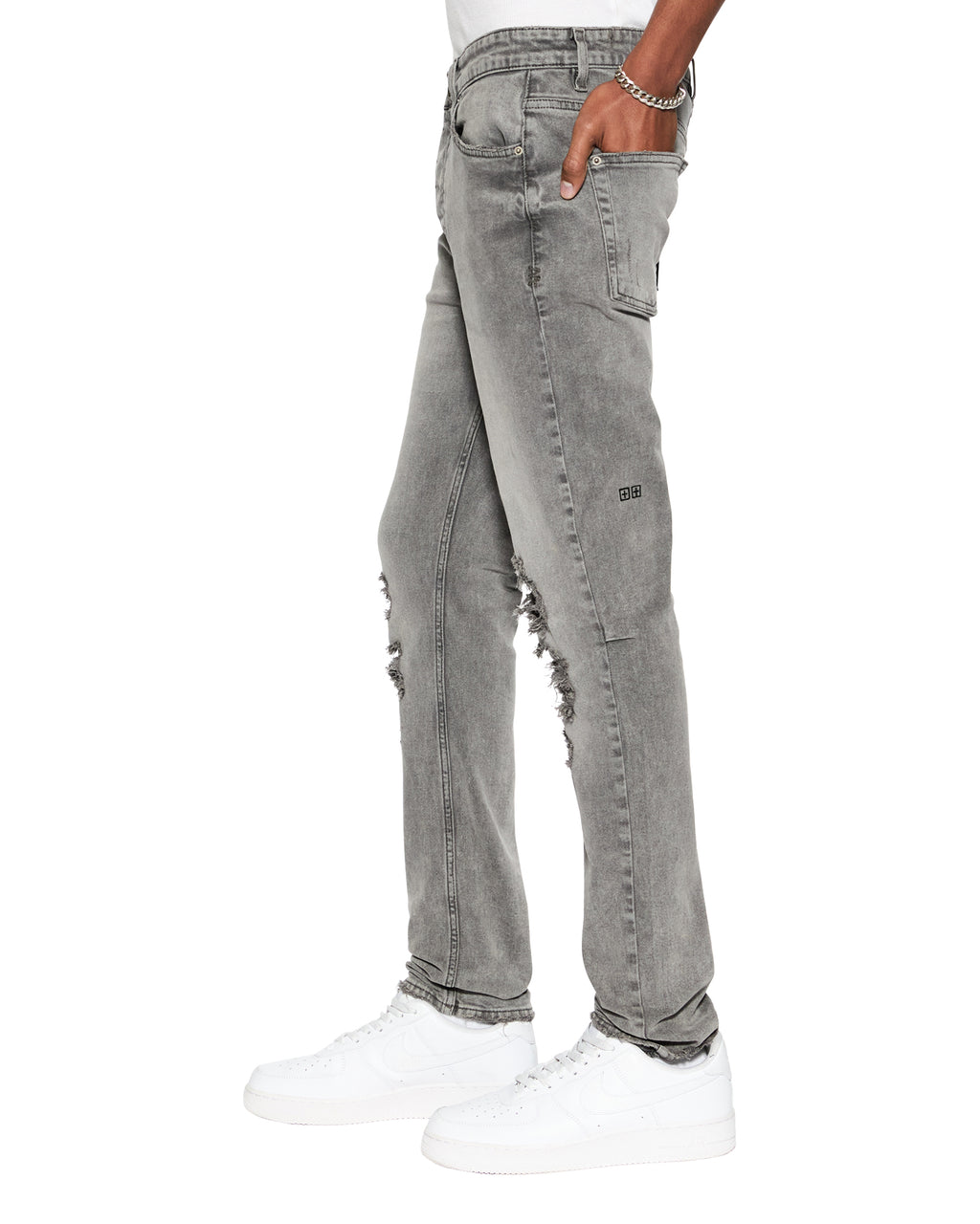 MENS CHITCH PRODIGY TRASHED DENIM JEANS