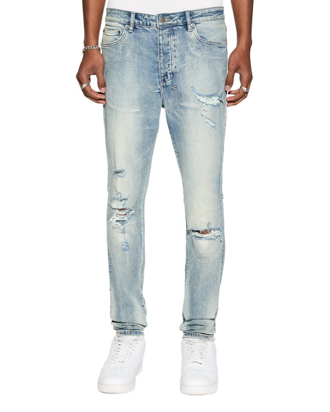 Mens Chitch Punk Blue Thrashed Slim Denim Jeans | Ksubi ++