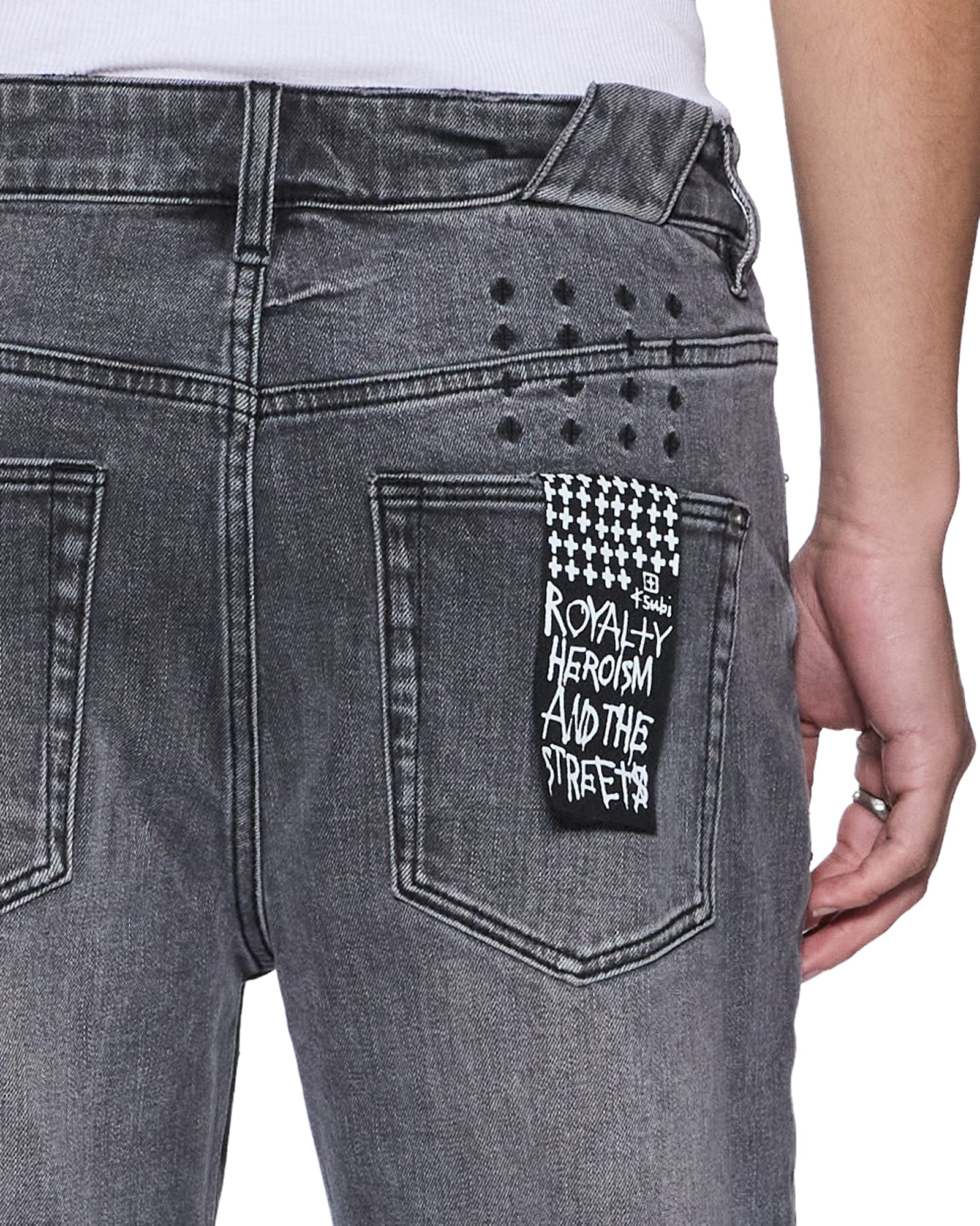 ランダムガチャ　amiri mnml purple ksubi Mens Chitch Sinners Fallen Slim Denim Jeans | Ksubi ++