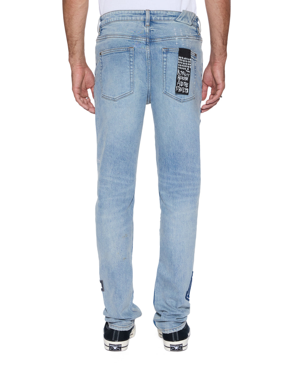 MENS CHITCH STRIKER PATCHED DENIM JEANS