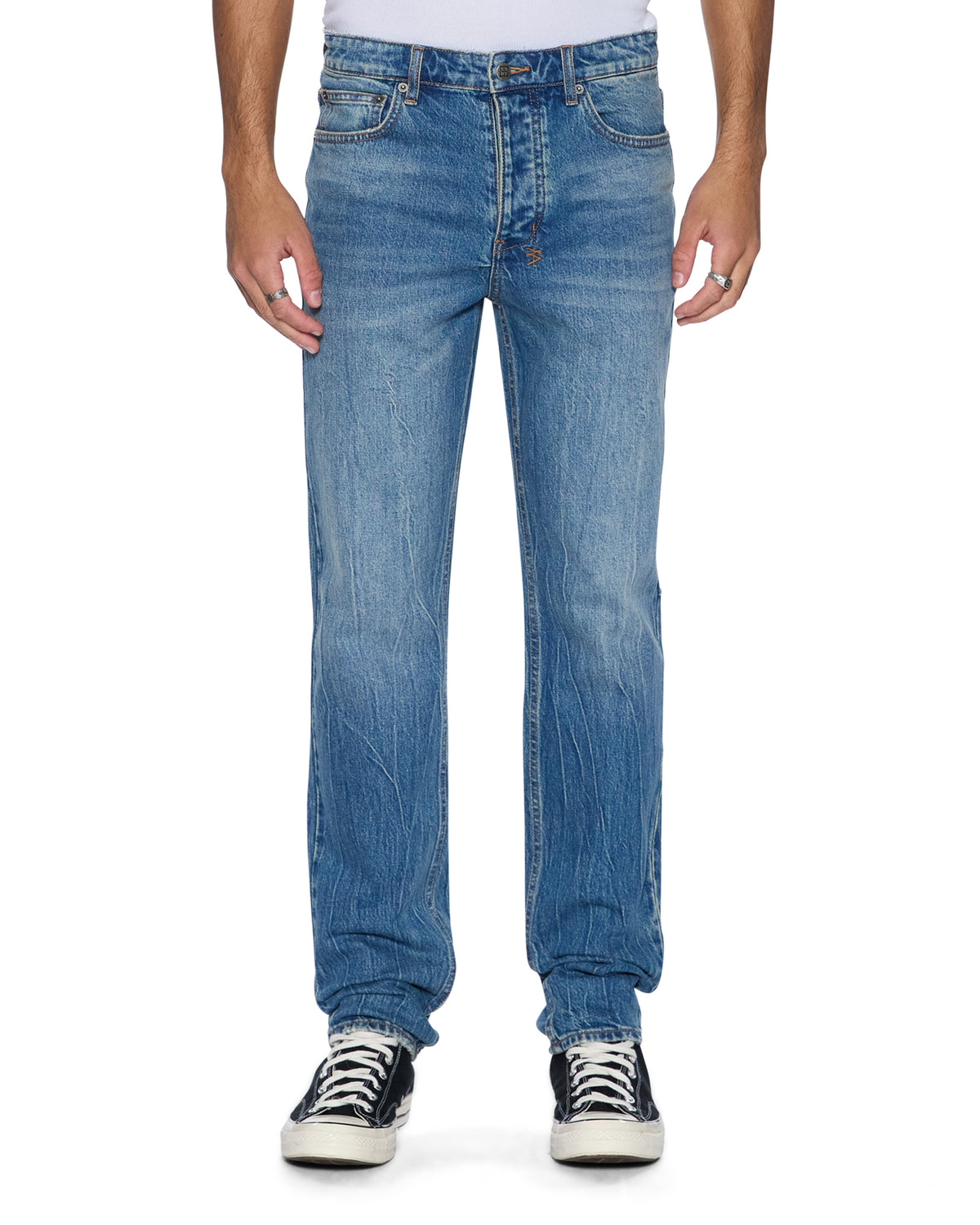 MENS CHITCH TEXAS BLUE DENIM JEANS