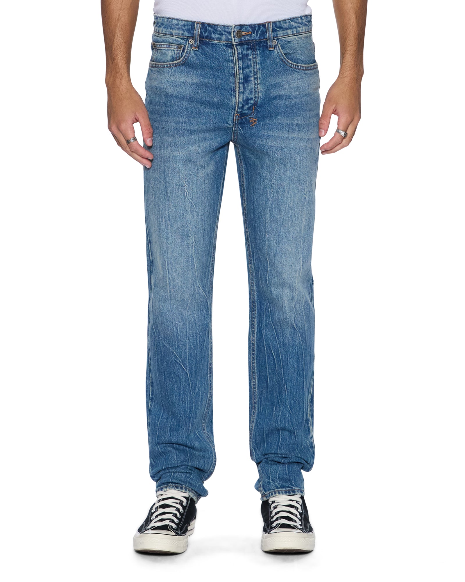 MENS CHITCH TEXAS BLUE SLIM DENIM JEANS