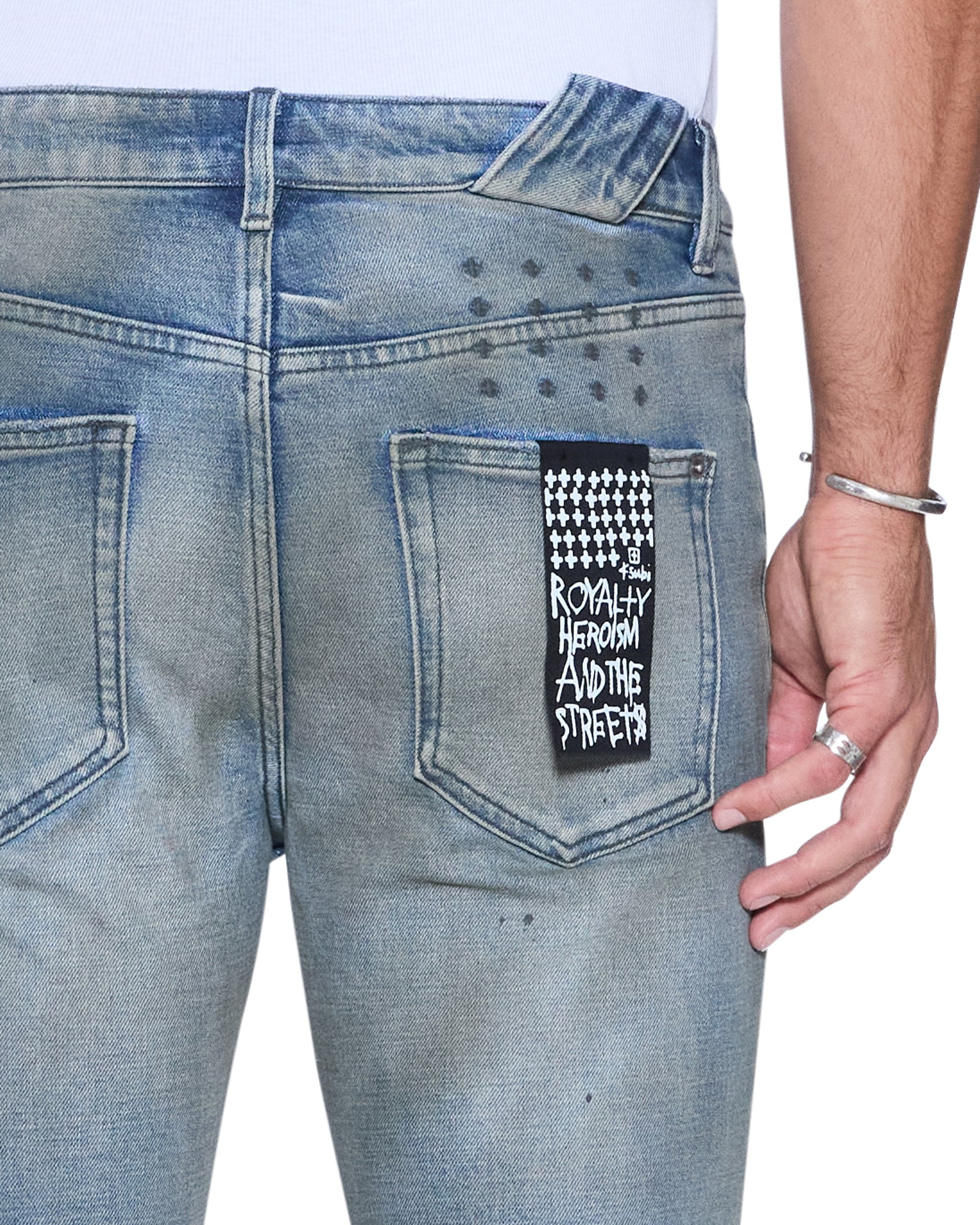Mens Chitch Workshop Blue Slim Denim Jeans | Ksubi ++