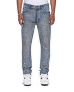 Mens Chitch Workshop Painted Slim Denim Jeans - Denim