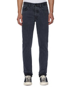 Mens Chitch Selvedge Ny Black Slim Denim Jeans - Black