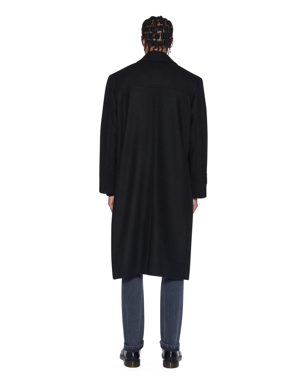 MENS REDEMPTION WOOL COAT BLACK JACKETS