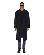 MENS REDEMPTION WOOL COAT BLACK JACKETS