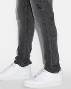 Mens Chitch Midnight Slim Denim Jeans - Black
