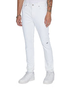 Mens Chitch Polar Krystal Slim Denim Jeans - White