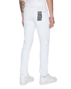 Mens Chitch Polar Krystal Slim Denim Jeans - White