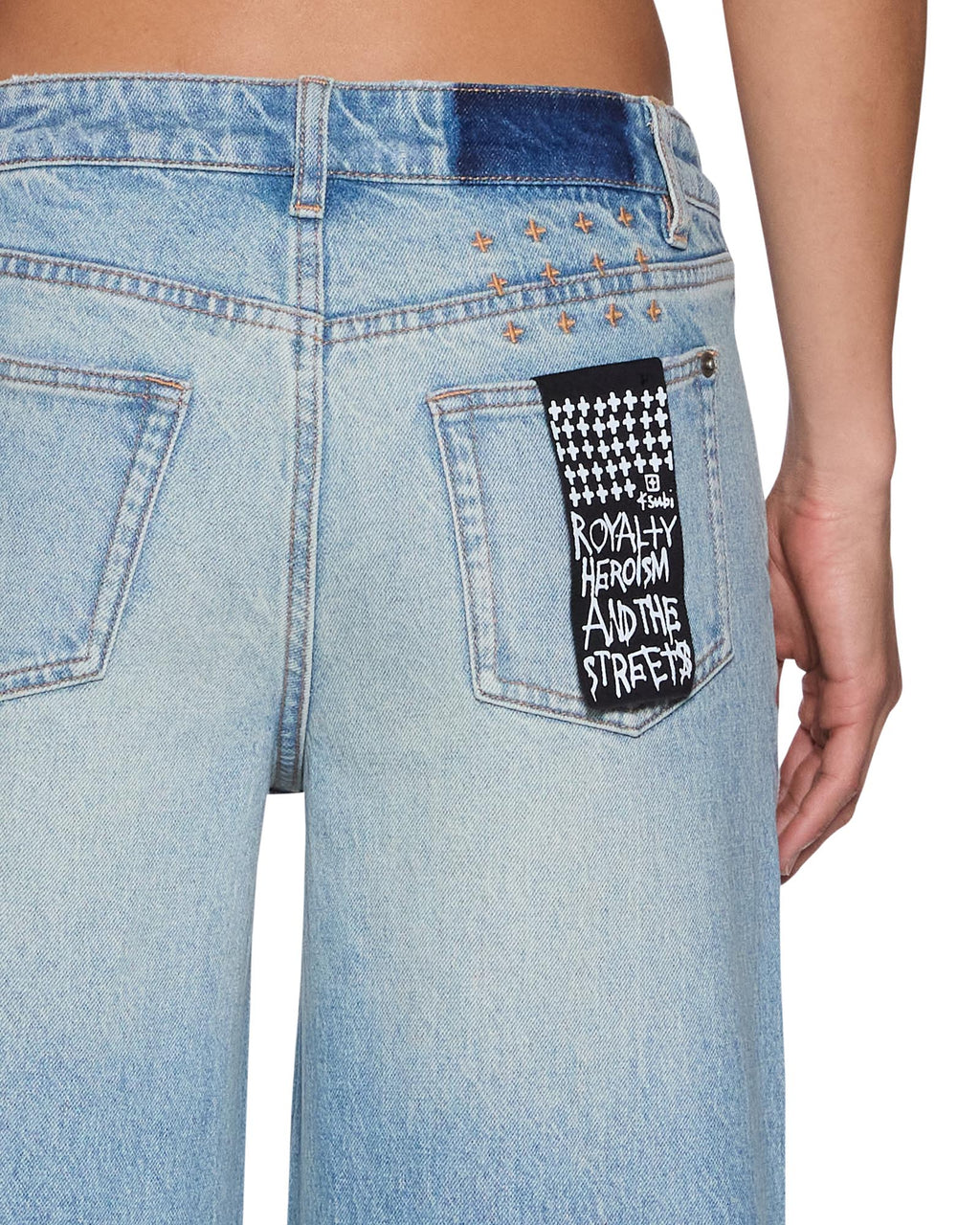 Womens Dropout Jean Traveller Blue Relaxed Denim Jeans - Denim