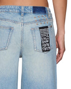 Womens Dropout Jean Traveller Blue Relaxed Denim Jeans - Denim