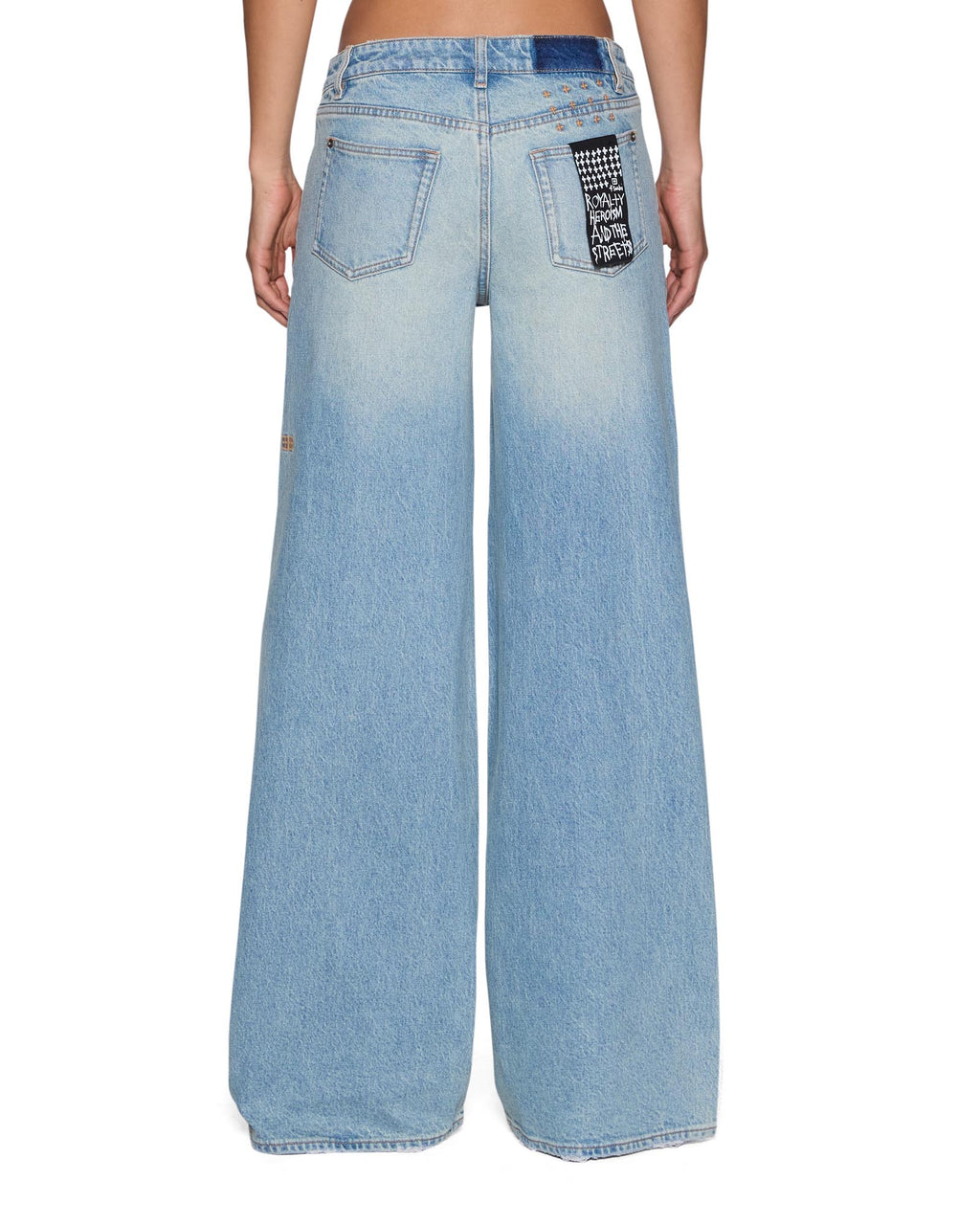 Womens Dropout Jean Traveller Blue Relaxed Denim Jeans - Denim