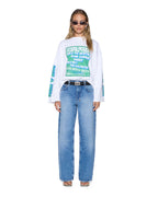 WOMENS EMPIRE JEAN LIBERTY BLUE DENIM JEANS