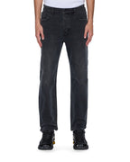 MENS HAZLOW 3RD DEGREE BLACK DENIM JEANS