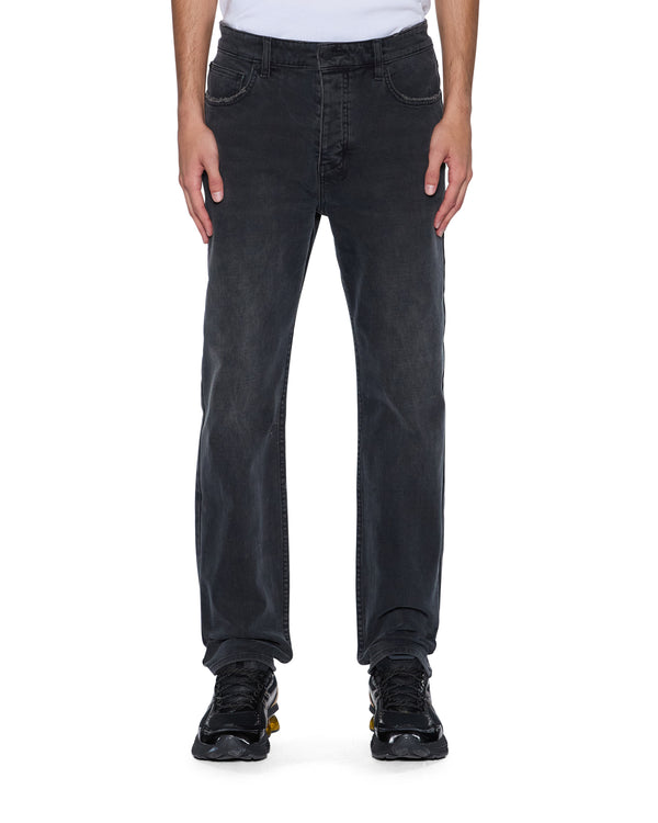 Mens Hazlow 3Rd Degree Black Straight Denim Jeans | Ksubi ++