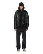 Mens Hazlow Selvedge Ny Black Straight Denim Jeans - Black