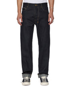 Mens Hazlow Selvedge Raw Straight Denim Jeans - Denim