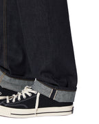 Mens Hazlow Selvedge Raw Straight Denim Jeans - Denim