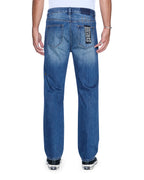 MENS HAZLOW VINTAGE BLUE DENIM JEANS