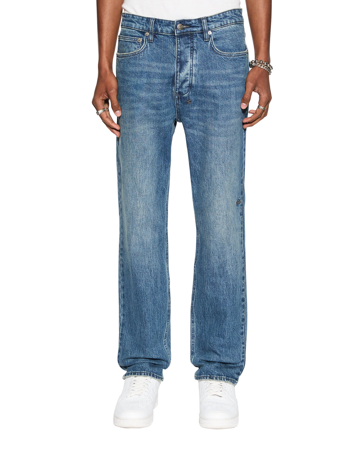 Mens Hazlow Mids Straight Denim Jeans - Denim