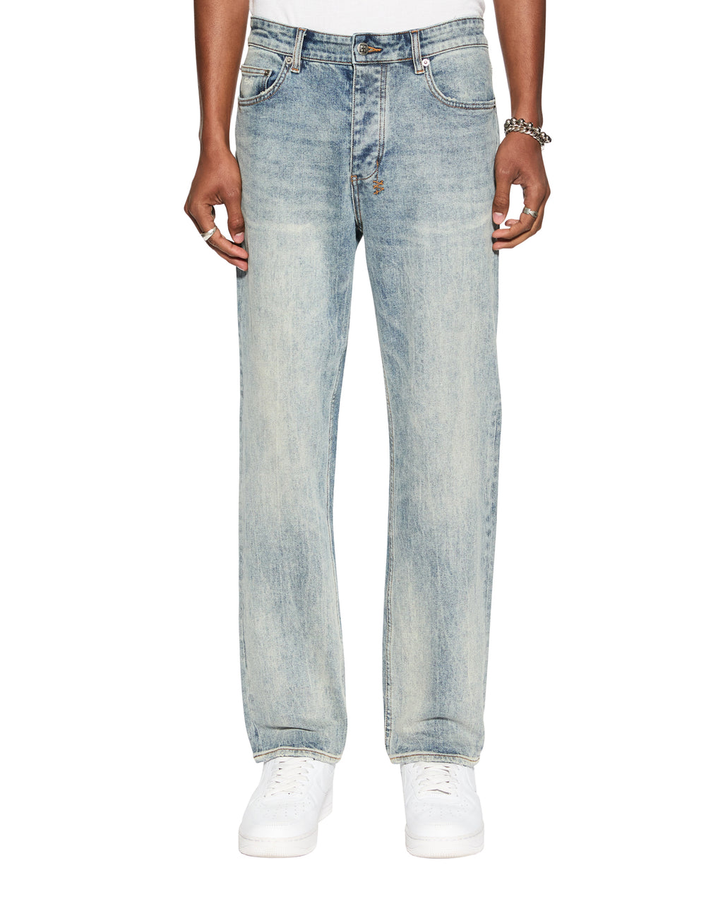 Mens Hazlow Stairway Straight Denim Jeans - Denim
