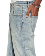 Mens Hazlow Stairway Straight Denim Jeans - Denim