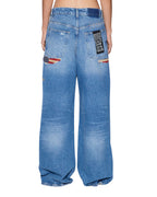 WOMENS KSUPER JEAN LIBERTY BLUE FLAG DENIM JEANS