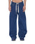 WOMENS  KSUPER MAYFAIR BLUE SPLICED BAGGY DENIM JEANS