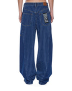 WOMENS KSUPER MAYFAIR BLUE SPLICED DENIM JEANS