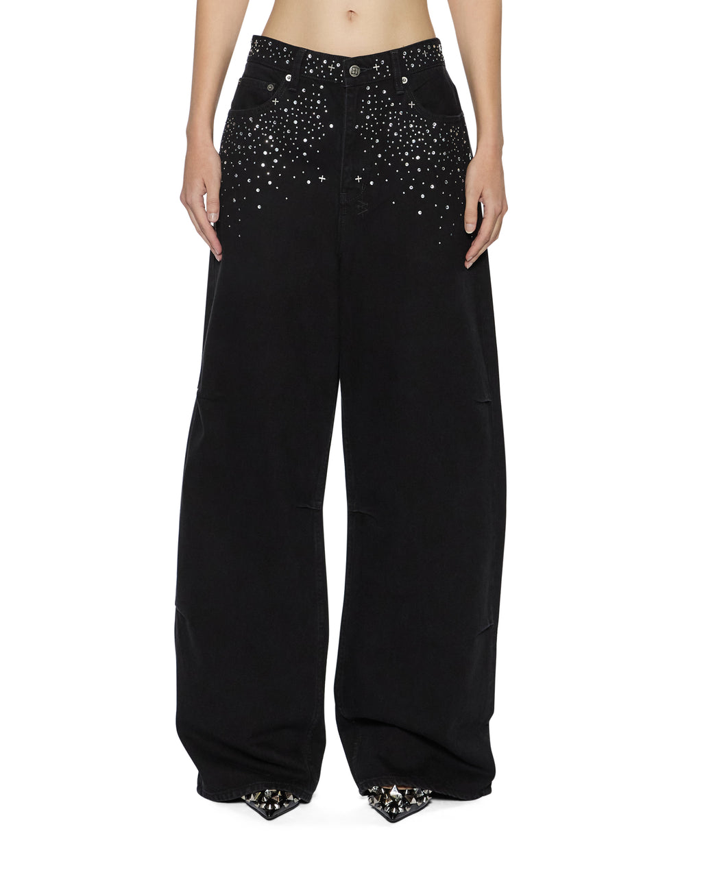 WOMENS KSUPER RENAISSANCE JET BLACK DENIM JEANS