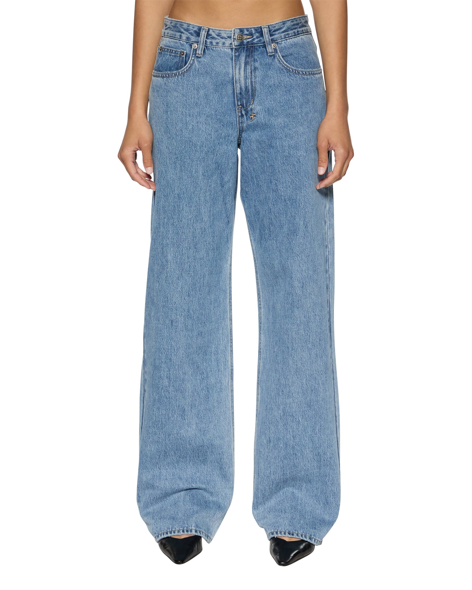 Low Rider Low Rise Jeans Heritage - Blue Denim | Ksubi