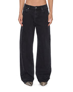 WOMENS LOW RIDER NOIR DENIM JEANS