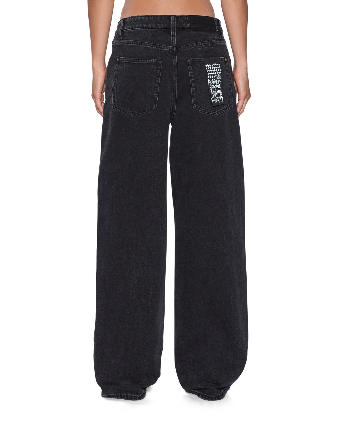 WOMENS LOW RIDER NOIR DENIM JEANS