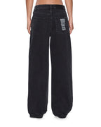 WOMENS LOW RIDER NOIR DENIM JEANS