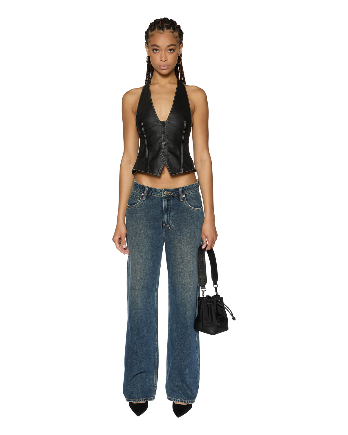 WOMENS LOW RIDER SANDSTORM DENIM JEANS